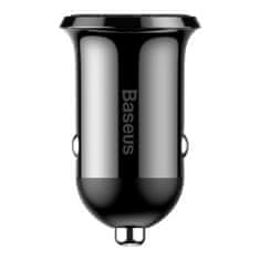 BASEUS Grain Pro 2x USB 4,8A avtomobilski polnilec (črn)