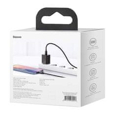 BASEUS Baseus Super Si hitri polnilec 1C 20W s kablom USB-C za Lightning 1m (črn)