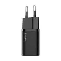 BASEUS Baseus Super Si hitri polnilec 1C 20W s kablom USB-C za Lightning 1m (črn)