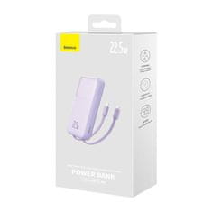 NEW Powerbank Baseus Comet s kablom USB na USB-C, 10000 mAh, 22,5 W (vijolična)