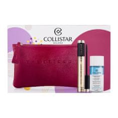 Collistar Volume Unico Odtenek intense black Set maskara Mascara Volume Unico 13 ml + dvofazni odstranjevalec ličil Two Phase Make-up Removing Solution 35 ml + kozmetična torbica The Bridge 1 kos