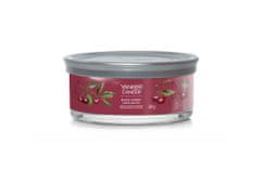 Yankee Candle Dišeča sveča Signature Tumbler 5 knotov Black Cherry 340g