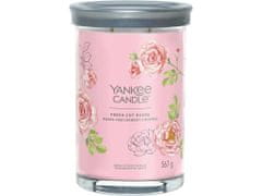 Yankee Candle Dišeča sveča Signature Tumbler in glass big big Fresh Cut Roses 567g