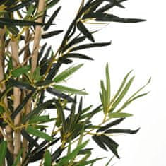 Greatstore Umetno bambusovo drevo 828 listov 150 cm zeleno