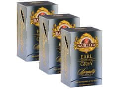 Basilur BASILUR Earl Grey - Cejlonski črni čaj z bergamotovim oljem v vrečkah, 25x2g x3