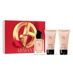 Giorgio Armani Sì - EDP 50 ml + sprchový gel 50 ml + tělové mléko 50 ml