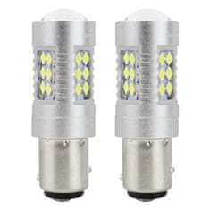 AMIO žarnice canbus 3030 24smd 1157 bay15d p21/5w bela 12v/24v