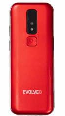 Evolveo Easyphone LT EP-880 mobilni telefon za starejše, 4G, rdeč