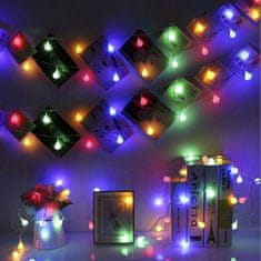 MG Garland RGB sončna veriga 50 LED 6.7m