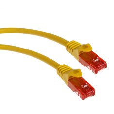 Maclean mctv-303 y 47280 patchcord utp cat6 kabel od vtiča do vtičnice 3m rumena