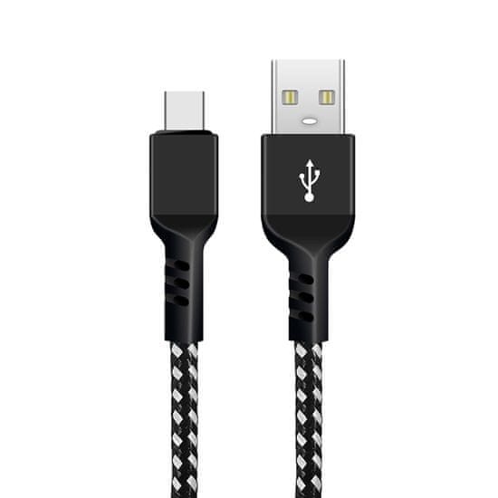 Maclean maclean usb c kabel, podpira hitro polnjenje, prenos podatkov, 2.4a, 5v/2.4a, črn, dolžina 2m, mce482