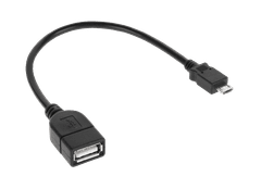 Cabletech kabel usb vtičnica a - vtič micro usb 20cm