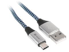 Tracer kabel tracer usb 2.0 tip-c a moški - c moški 1,0 m črno-modre barve