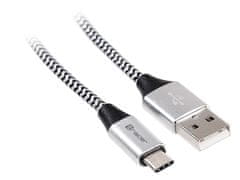 Tracer tracer kabel usb 2.0 tip-c a moški - c moški 1,0 m črno srebrn