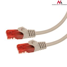 Maclean mctv-303 s 47277 patchcord utp cat6 plug-to-plug kabel 3m siva