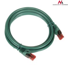 Maclean mctv-303 g 47281 patchcord utp cat6 plug-to-plug kabel 3m zelen