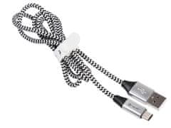 Tracer tracer kabel usb 2.0 tip-c a moški - c moški 1,0 m črno srebrn