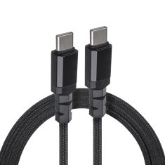 Maclean kabel 2 x usb-c 100w maclean, podpira pd, prenos podatkov do 10gbps, 5a, črn, dolžina 1m, mce491