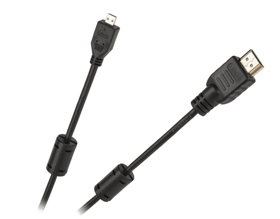 Cabletech kabel hdmi vtič tipa a - mikro hdmi vtič tipa d cabletech economic