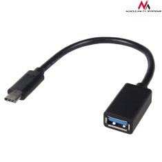 Maclean kabel usb 3.0 maclean, af-type c, otg, 15cm, mctv-843