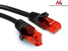 Maclean maclean patchcord utp kabel, vtični, cat6, 15 m, črn, mctv-739