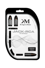 slomart kabel wtyk jack 3.5 - 2rca stereo 1.0m kruger&amp;matz