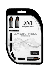 slomart kabel wtyk jack 3.5 - 2rca stereo 1.8m kruger&amp;matz