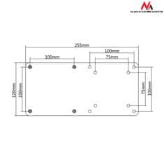 Maclean mc-721 45387 vesa adapter za mini računalnike črn nuc mac mini cpu