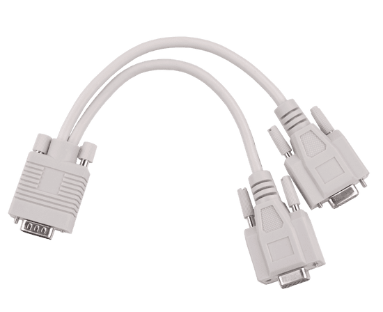 LP adapter vga (15pin moški) -2x (15pin ženska)