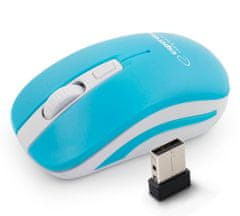 Esperanza em126wb esperanza usb brezplačna miška. 2.4ghz 4d opt. usb uranus blue/white