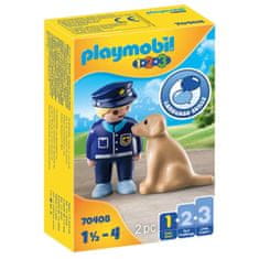 Playmobil Playset Police with Dog 1 Easy Starter Playmobil 70408 (2 pcs)