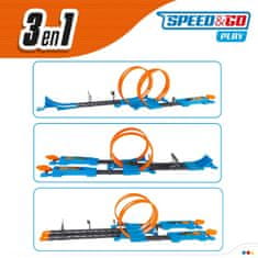 Akrobatska dirkalna steza Speed & Go 4 avto 4 kosov 112,5 x 22 x 25 cm