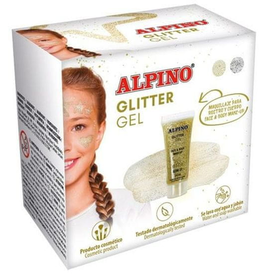 Alpino Barve za obraz za otroke Alpino Gel Bleščice Zlat