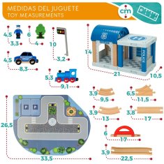 Igralni komplet Vozni park Woomax 90 Kosi 2 kosov 24 x 4,5 x 3 cm