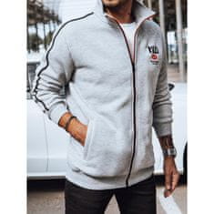 Dstreet Moški pulover ROCK svetlo sive barve bx5616 5XL