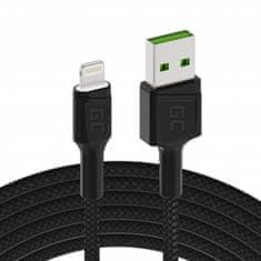 Green Cell usb lightning kabel green cell gc ray, 120 cm, za iphone, ipad, ipod, bela LED, hitro polnjenje