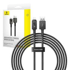 BASEUS baseus kabel za hitro polnjenje iz USB na IP 2,4a, 2 m (črn)