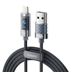 toocki kabel USB Lightning, 1m, 12W (siv)