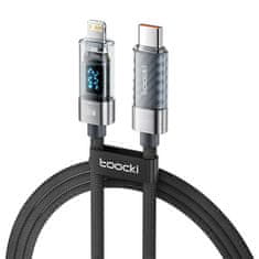 toocki kabel usb-c na lightning, 1 m, 20 W (siv)