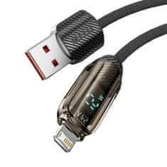toocki kabel USB Lightning, 1 m, 12 W (črn)