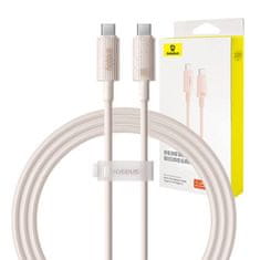 BASEUS Kabel za hitro polnjenje Baseus USB-C z USB-C Habitat Series 1m 100W (roza)