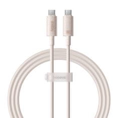 BASEUS Kabel za hitro polnjenje Baseus USB-C z USB-C Habitat Series 1m 100W (roza)