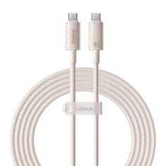 BASEUS Kabel za hitro polnjenje Baseus USB-C z USB-C Habitat Series 2m 100W (roza)