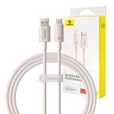 BASEUS Kabel za hitro polnjenje Baseus USB na USB-C Habitat Series 1m 100W (roza)