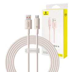 BASEUS Kabel za hitro polnjenje Baseus USB na USB-C Habitat Series 2m 100W (roza)