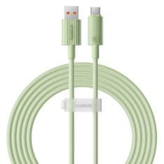 BASEUS Kabel za hitro polnjenje Baseus USB na USB-C Habitat Series 2m 100W (zelen)