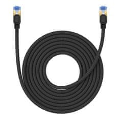 BASEUS cat7 pleteni omrežni kabel baseus ethernet rj45, 10gbps, 8m (črn)