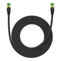 BASEUS cat8 pleteni omrežni kabel baseus ethernet rj45, 40gbps, 3m (črn)