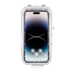 Puluz plastični vodoodporni etui puluz za iphone 14 plus/pro max/13 pro max/12 pro max/11 pro max (bel)