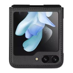 Nillkin Usnjeno ohišje Nillkin Qin za Samsung Galaxy Z Flip 5 (črno)
